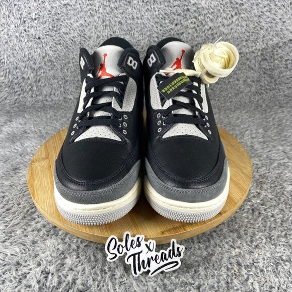 Air Jordan 3 Retro OG Rare Air Size 8.5 Men Black Chile Red Blue IB8967-004 main image 6
